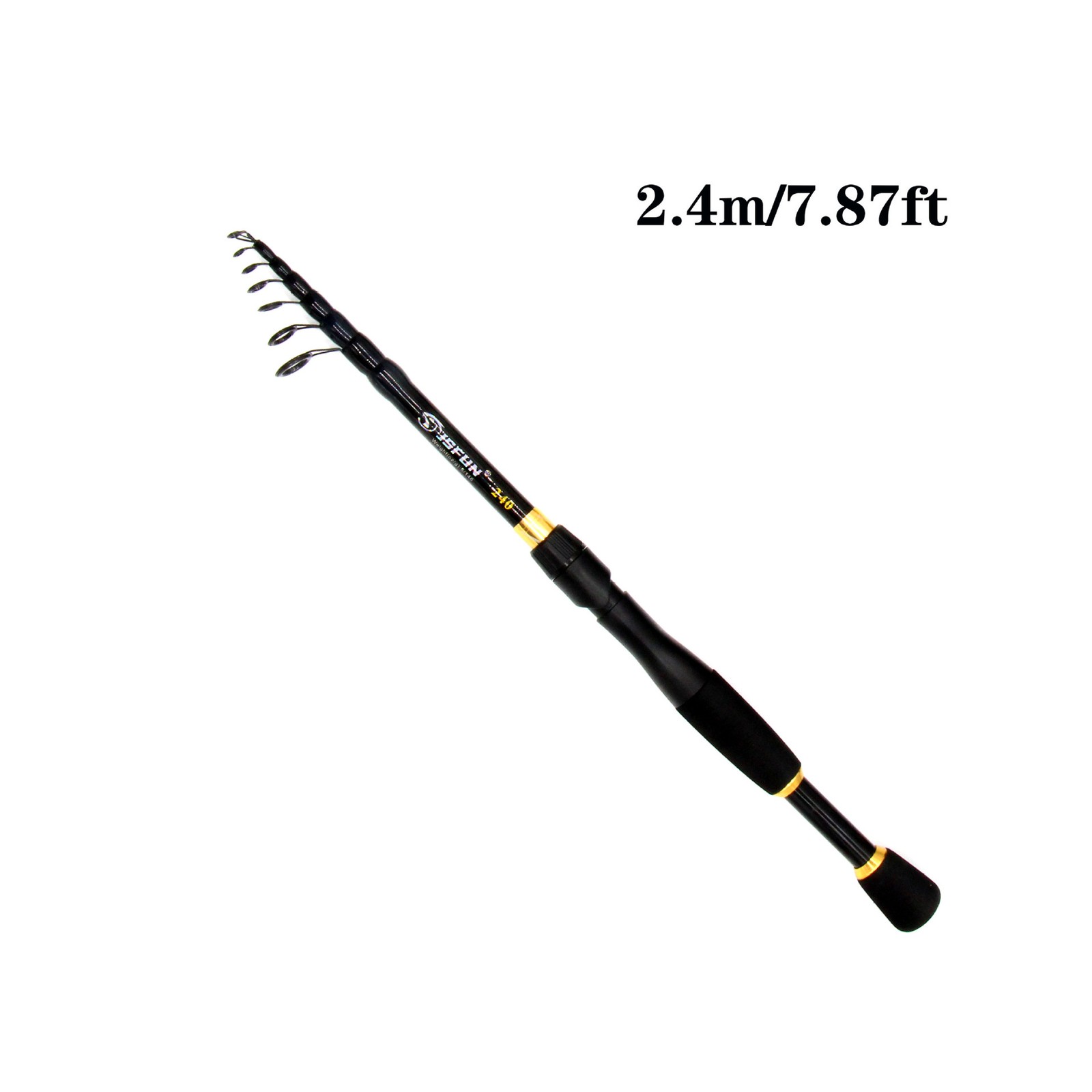1.6M-2.4M Telescopic Fishing Rod Carbon UltraLight Vibrating type Spinning Rod