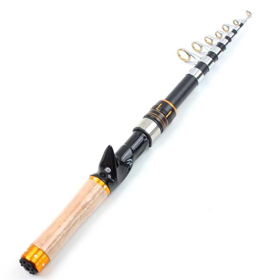 Super Short Fiberglass Telescopic Fishing Rod Short pole Saltwater Freshwater