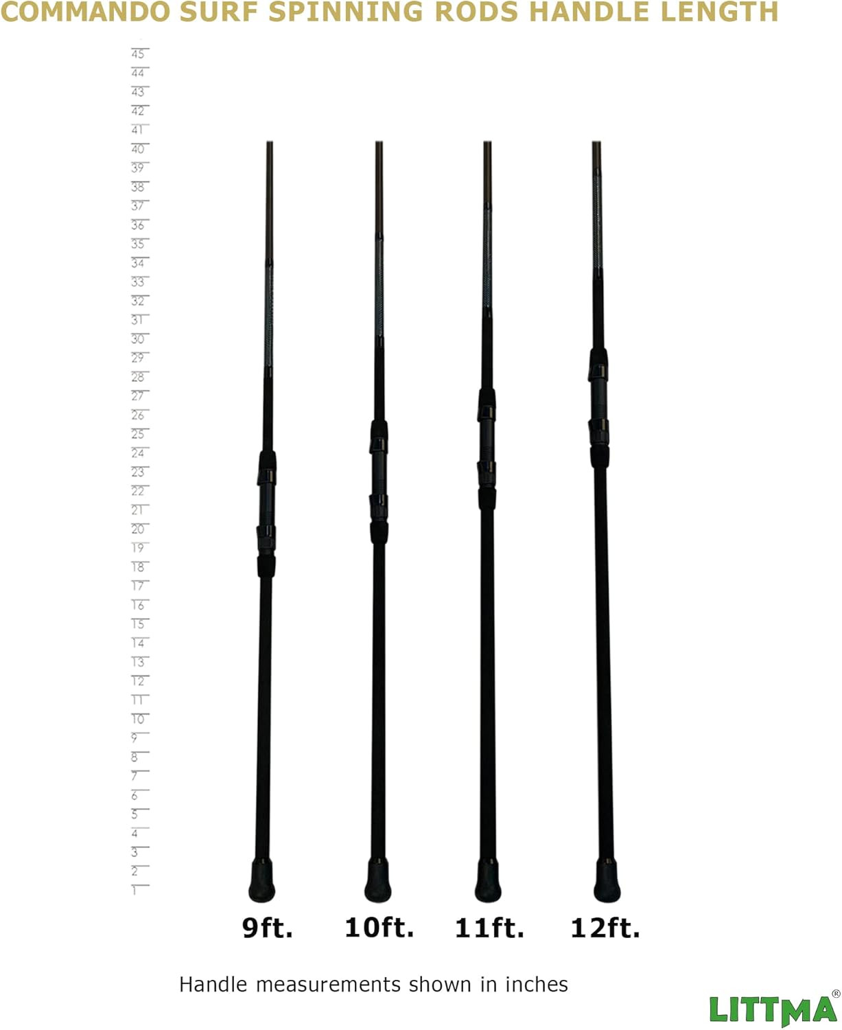 Surf Spinning Rod – 9/10/11/12Ft Graphite Saltwater Fishing Rod with Durable Sta