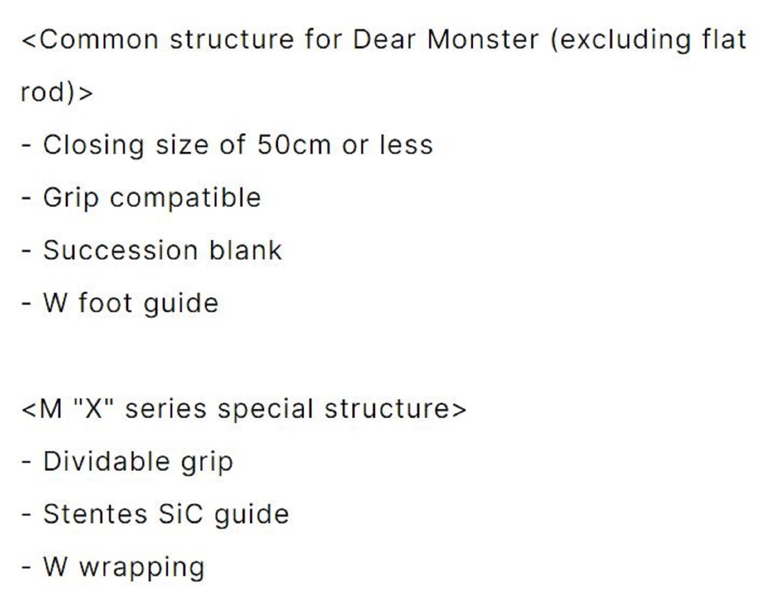 Monster Kiss Rod Baitcast Dear Monster MX-6+ 5 Piece Travel Rod (0758)