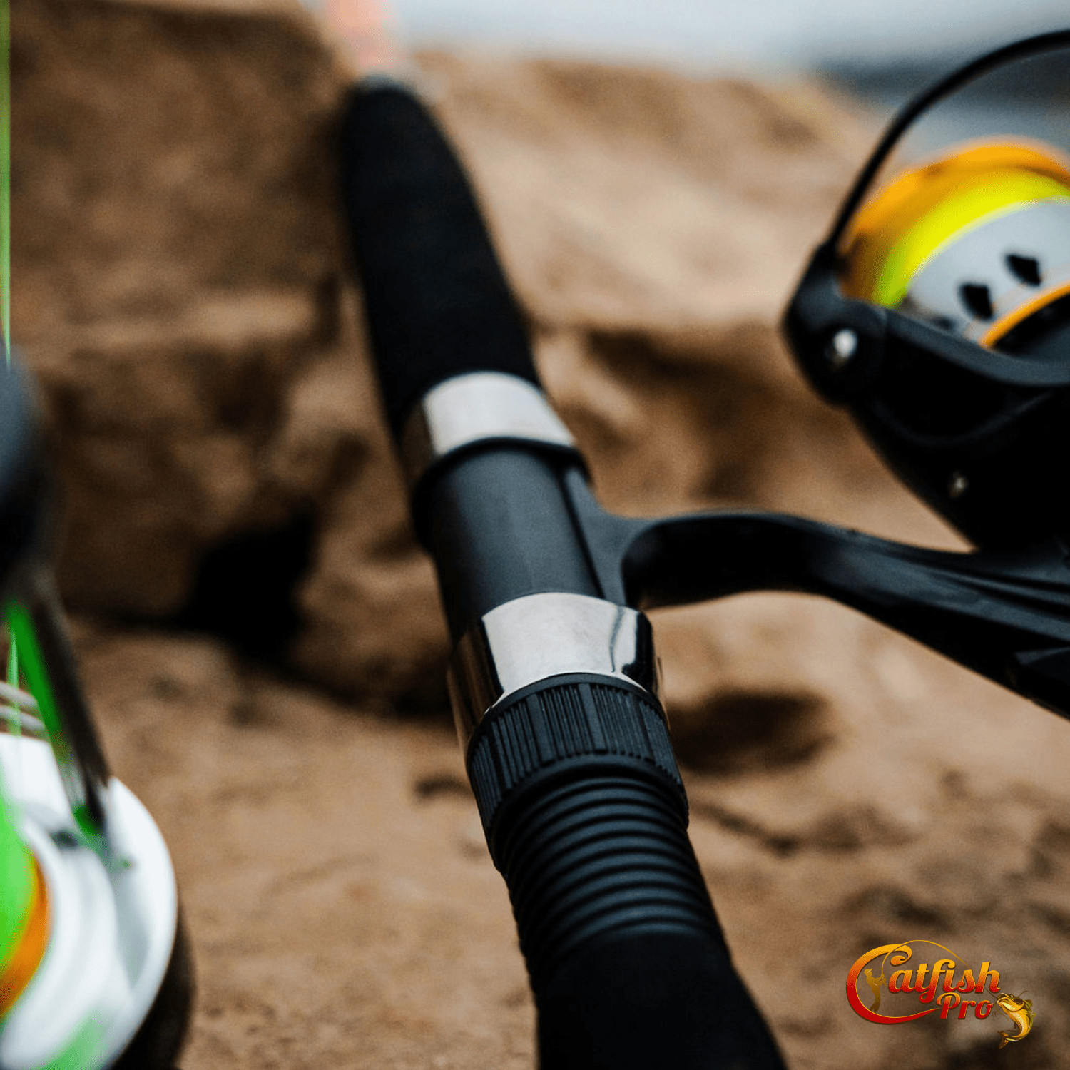 Catfish Pro 7’6″ Fishing for Fun Spinning Rod Glow Tip S-Glass E-Glass