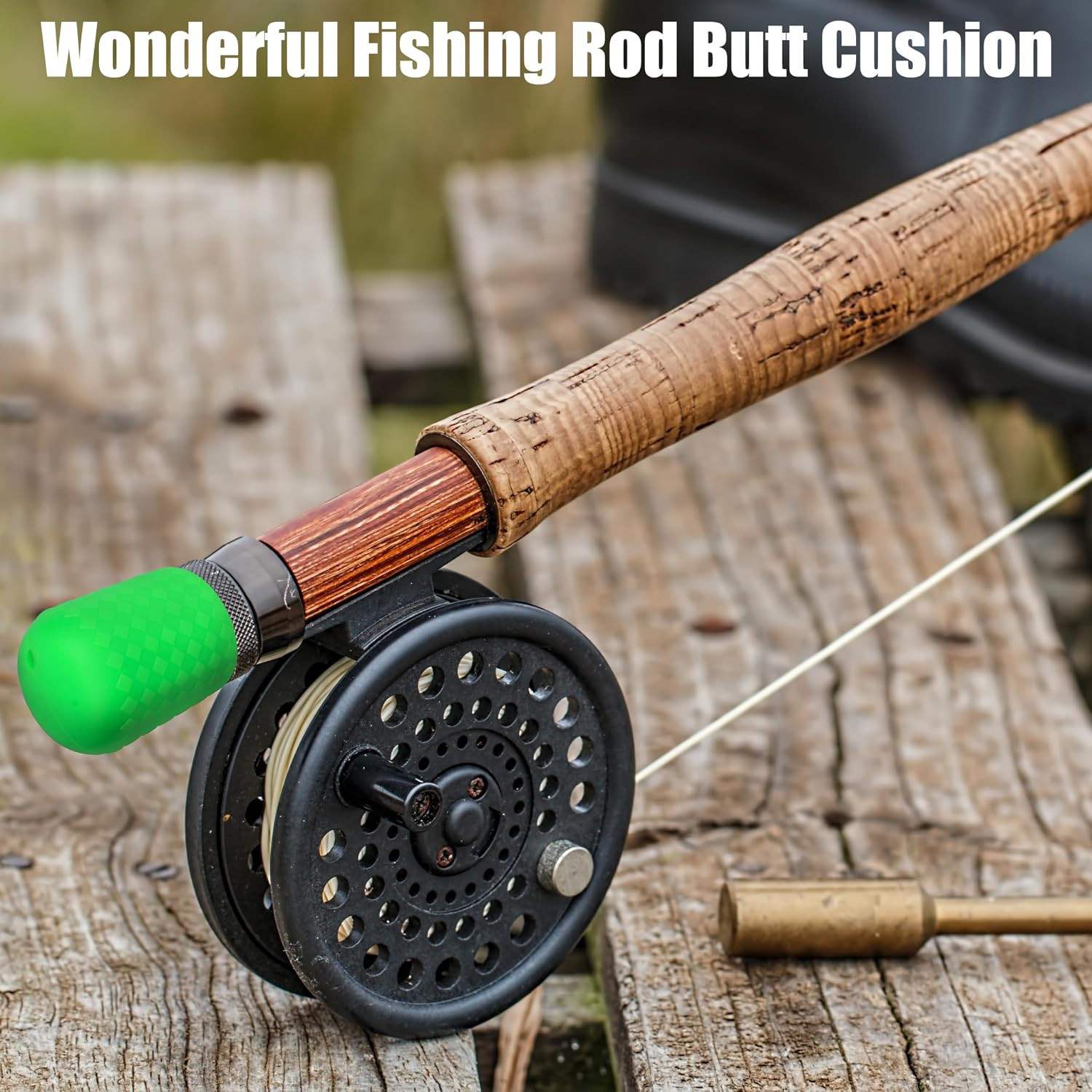 Fishing Rod Butt Cushion, Silicone Fishing Rod Butt Cap End Rod Seat Cushions Pr