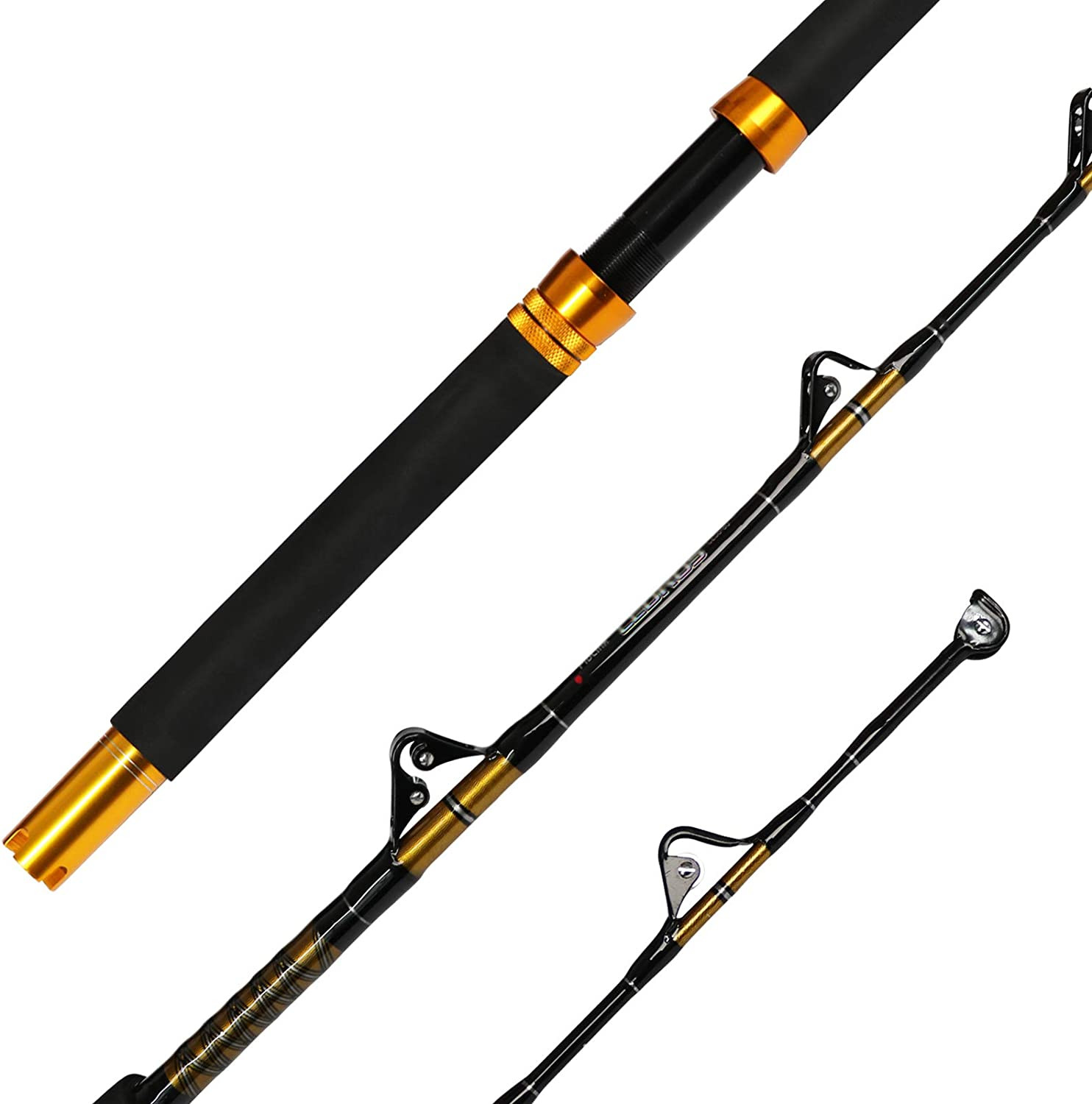 1-Piece/2-Piece Saltwater Offshore Heavy Trolling Rod Big Game Roller Rod Conven