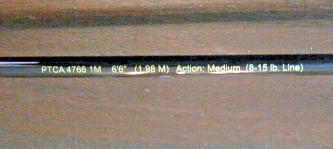 Pflueger 6’6″ Trion Graphite Casting Rod PTCA4766IM, 1Pc, 8-15lb, Med Act-Unused