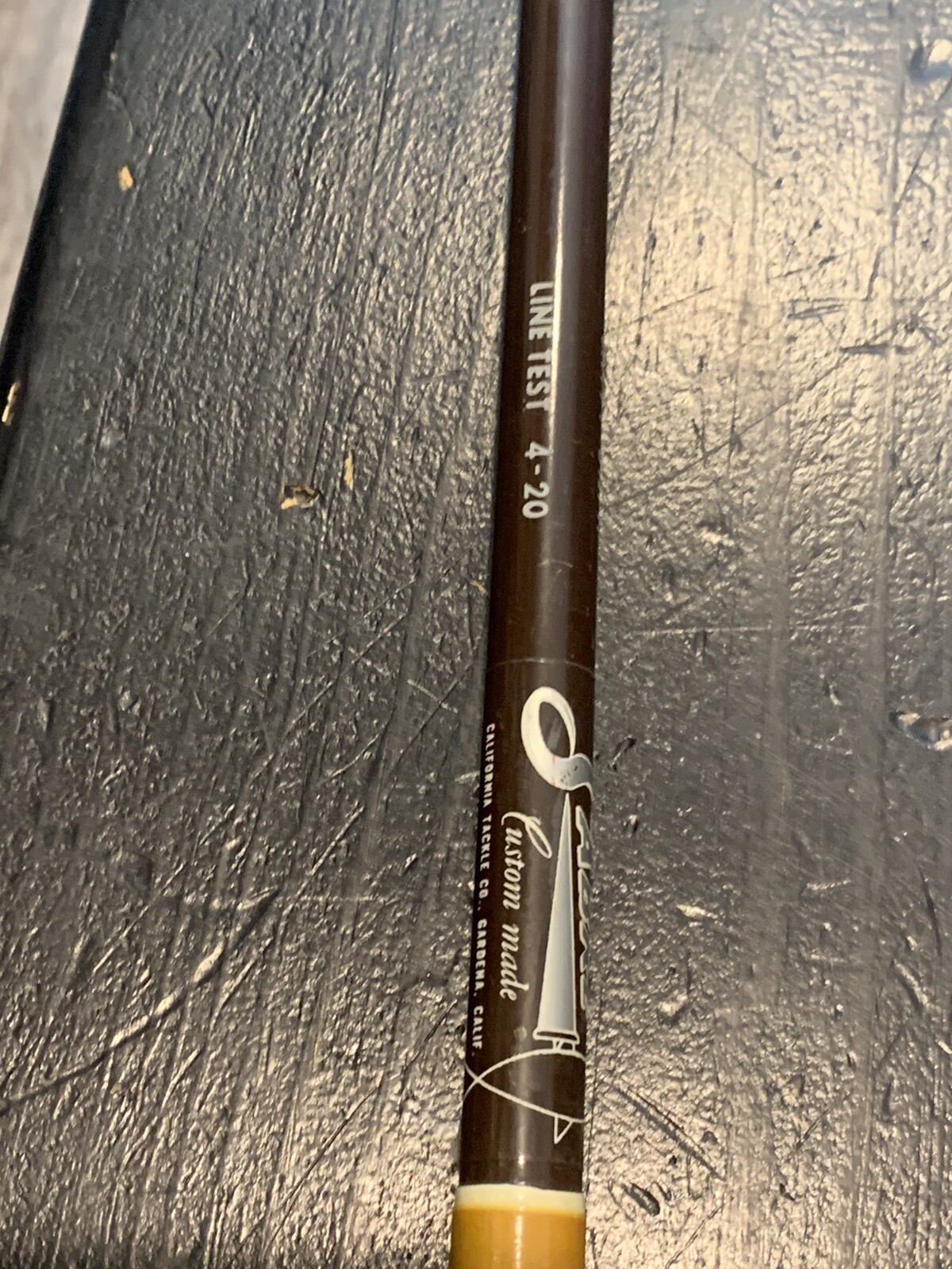 Vintage SABRE Custom Made Nypoxy SH 191 8 1/2′ Surf Spinning Rod 2 Pc RARE!!