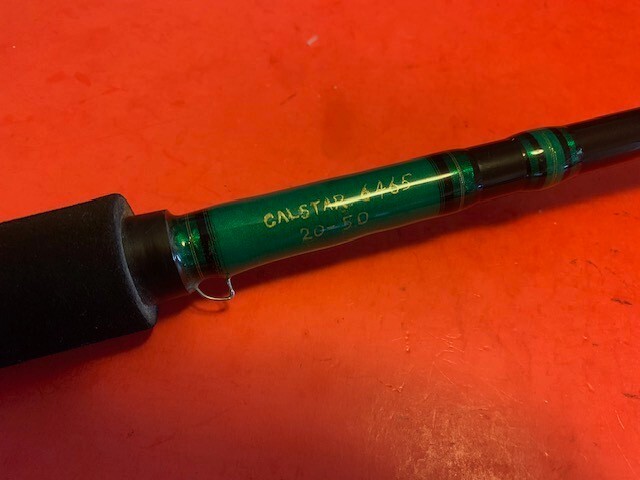 CUSTOM BUILT CALSTAR 6465 6 FOOT 6 INCH 20 TO 50 LB FISHING ROD PERFECTION FUJI