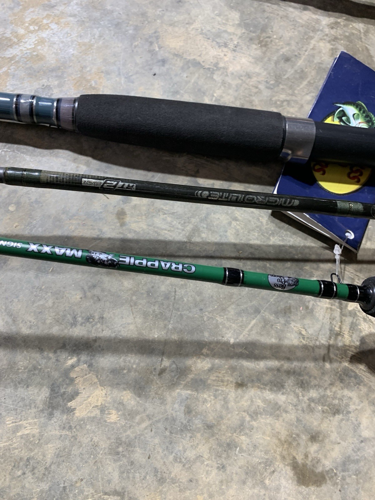 LOT OF 10 BASS PRO SHOPS FISHING RODS (BROKEN)