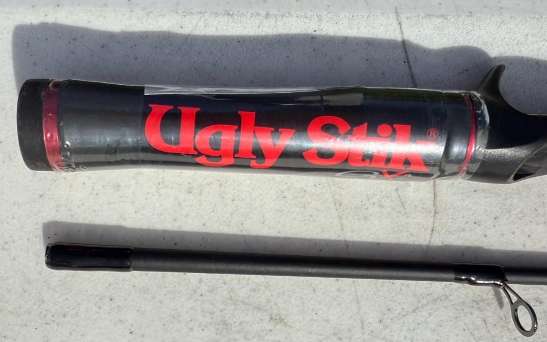 Shakespeare GX2 Ugly Stik 6’0 Medium Spinning Rod USCA602M 2 Piece