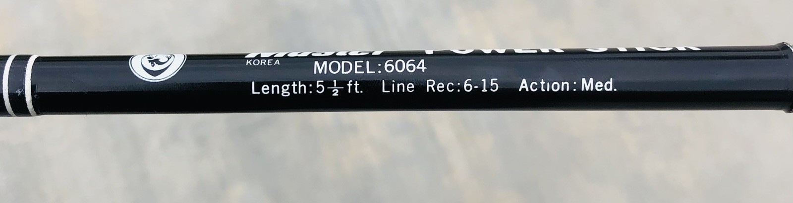 Master Power Stick Model 6064 Graphite 5’5” Fishing Rod 1 PC Line 6-15 lbs