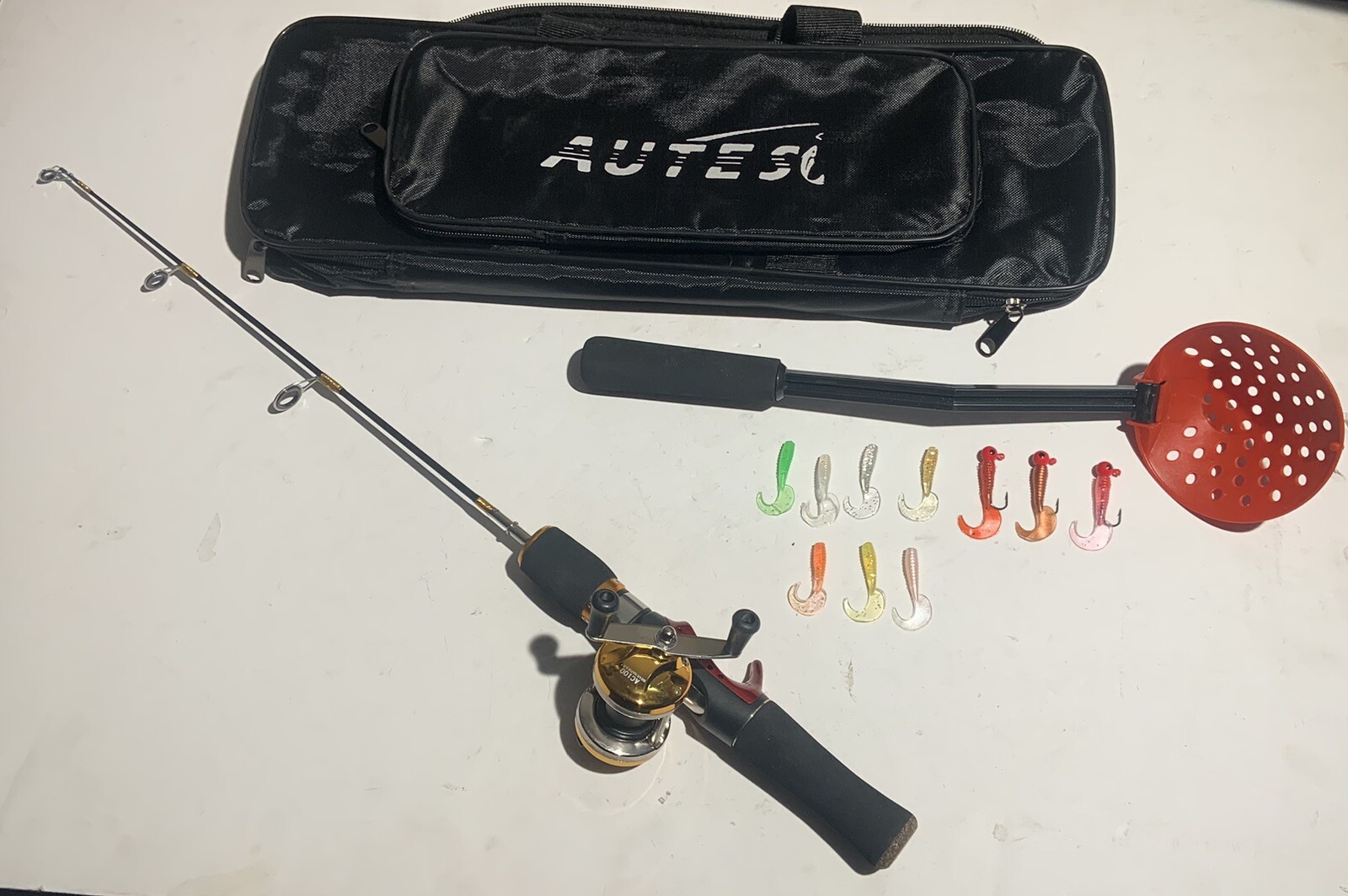 Combo Mini Fishing Pole Kit Fishing Rod Spinning Reel Combo Kit X 3
