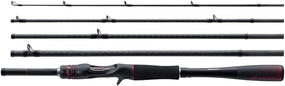 Shimano Rod 21 Zodias (Pack Rod) C610M-5 Medium 5-Piece Travel Rod baitcasting