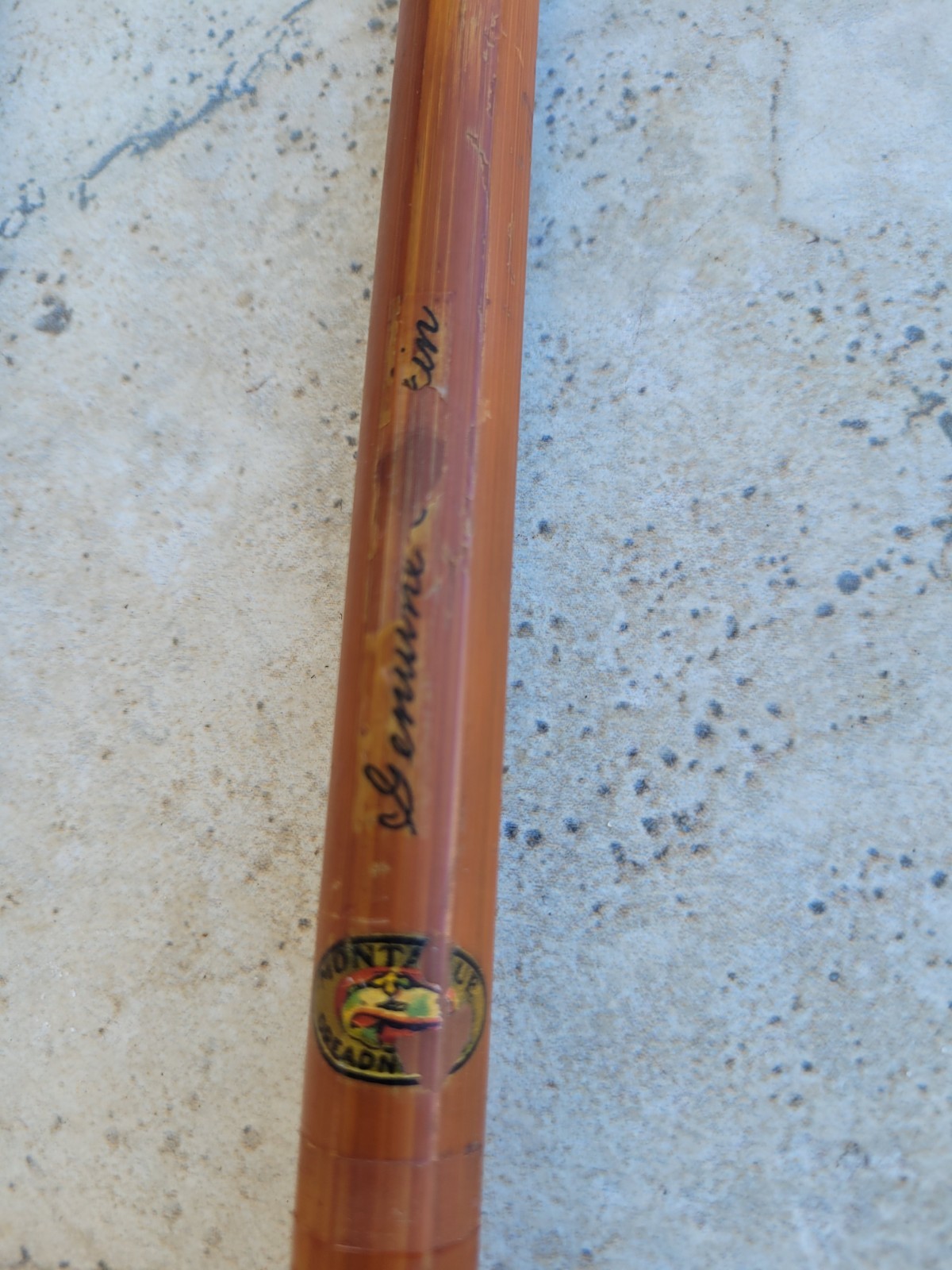 VINTAGE MONTAGUE DREADNOUGHT GENUINE TONKIN 6 ft Fishing Rod – Two Piece