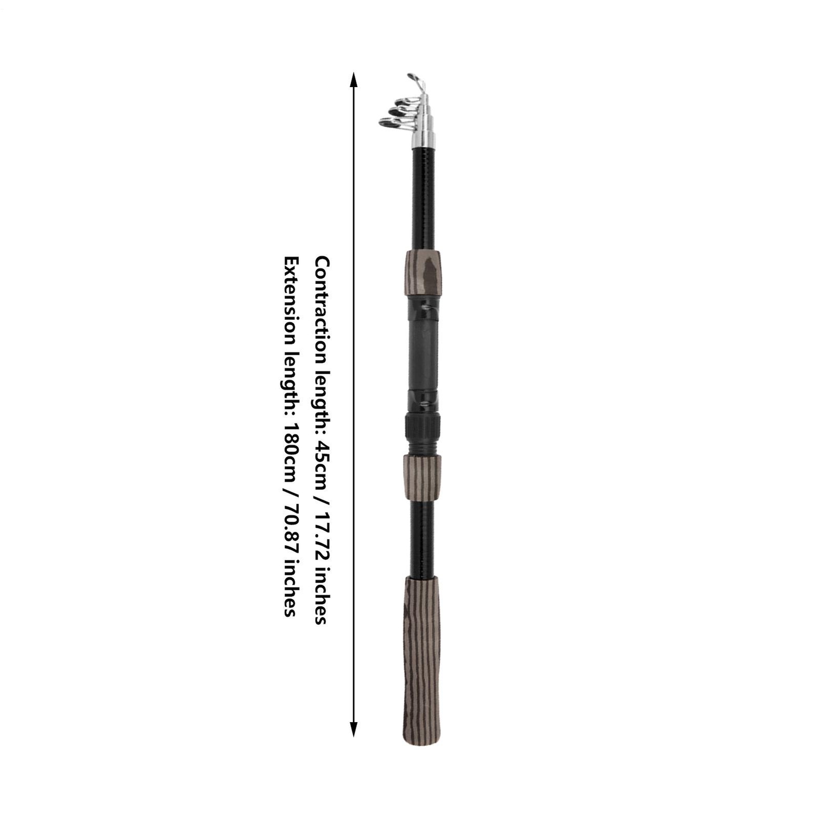 Portable Fishing Rod 180cm Lightweight Telescoping Pole Professional