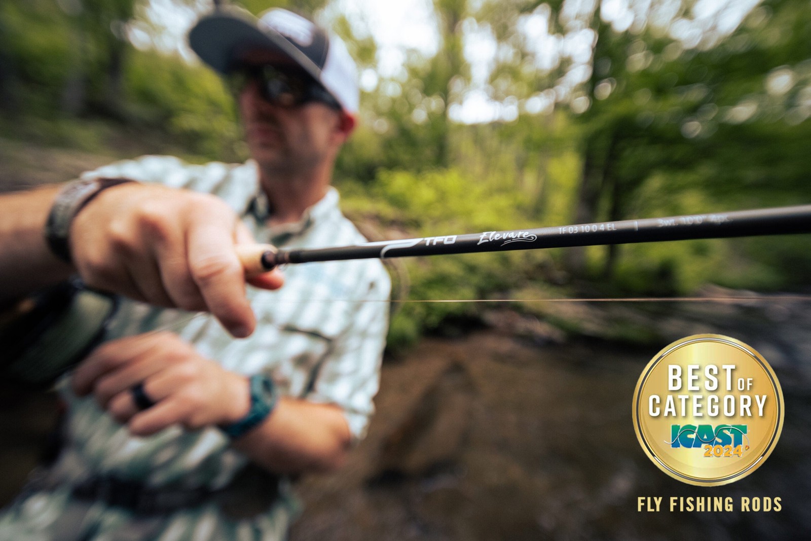 TFO Elevare 3wt 10′ Fly Rod | Temple Fork Lifetime Warr. FREE SHIPPING