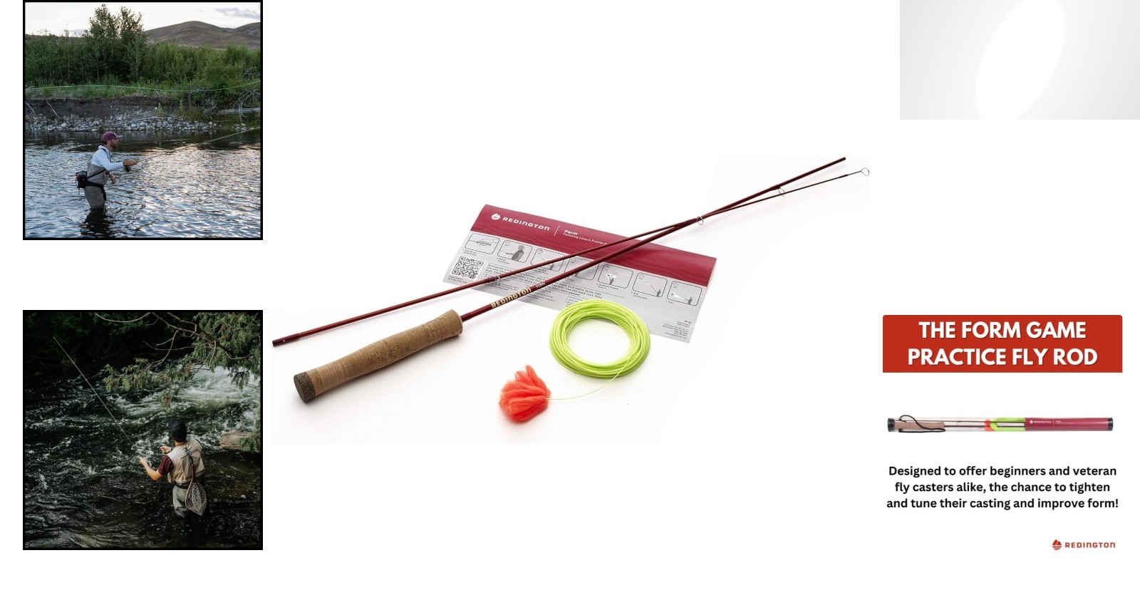 Portable 4’2″ Fly Rod with Custom Tapered Line – Perfect for On-The-Go Fishing
