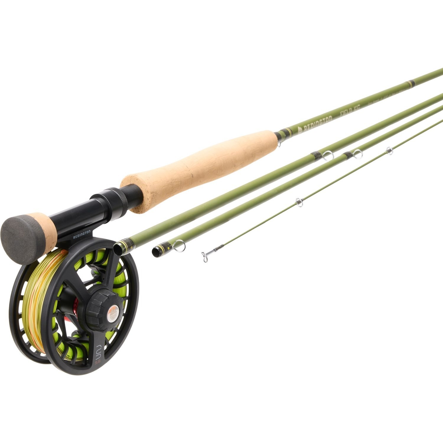 Redington Euro Nymph II Field Kit Fly Fishing Rod Reel Line Combo 10′ 3wt 4pcs