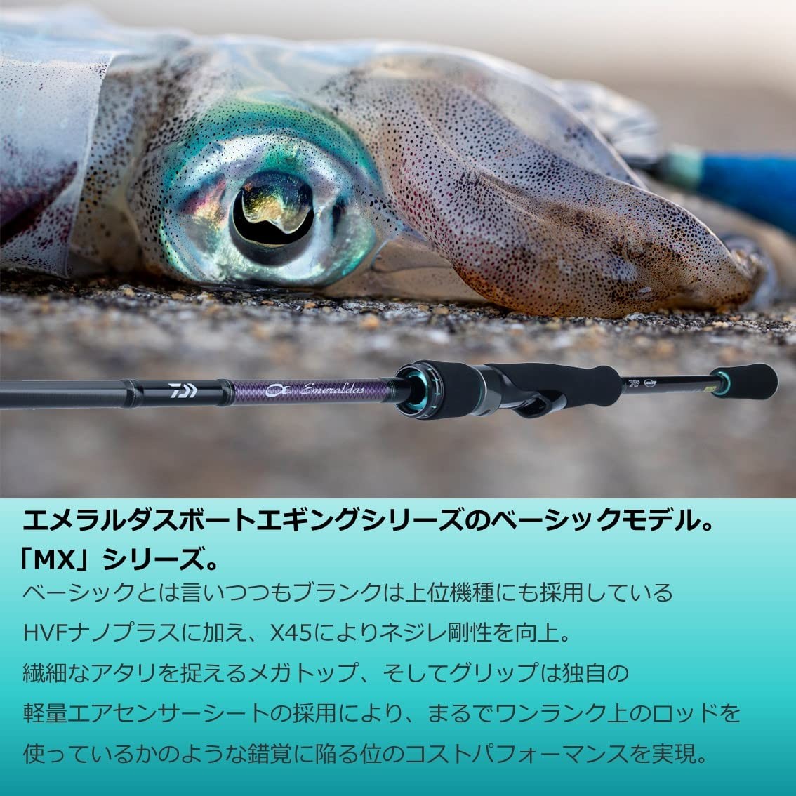 DAIWA Emeraldas MX BT 511MLS-SQ Eging Rod (2022 model)