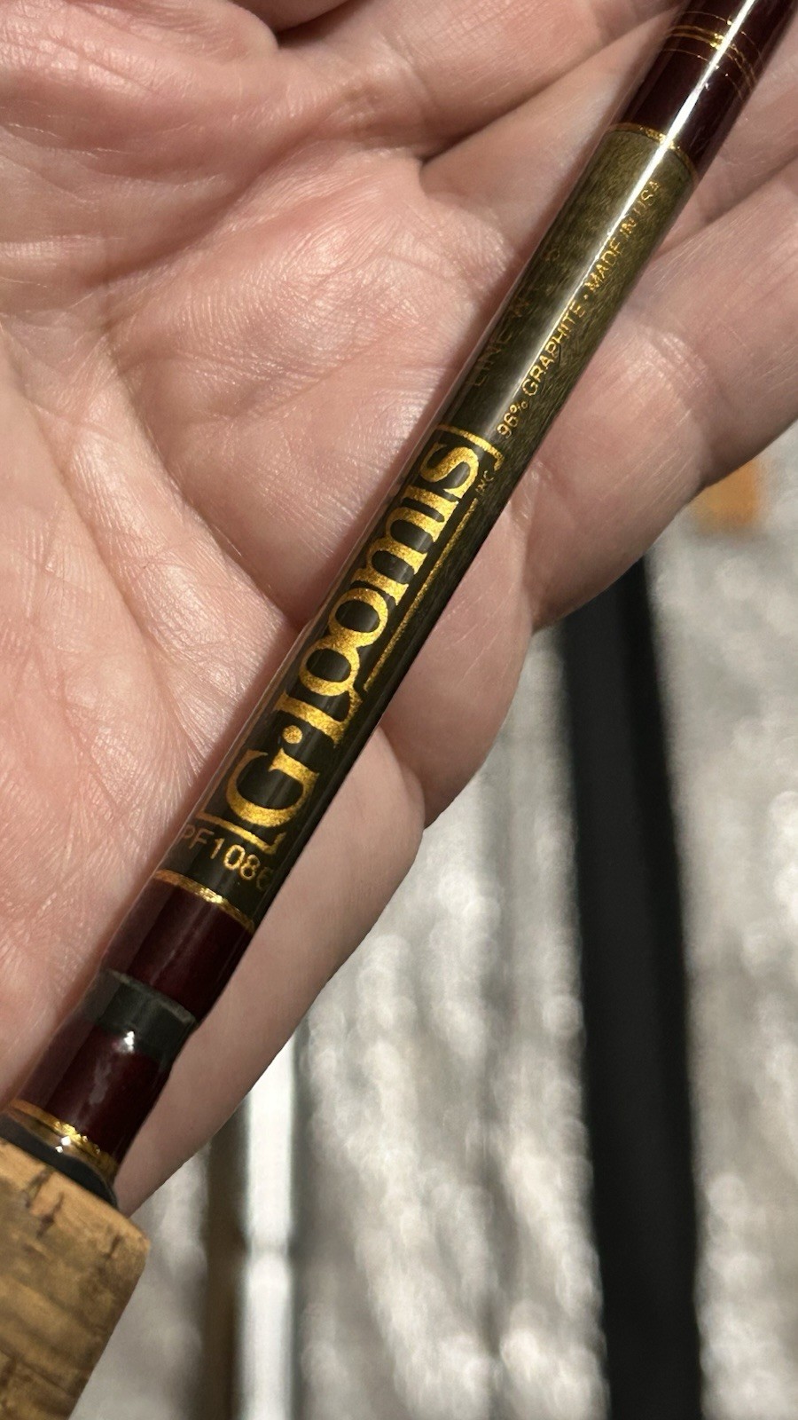 G Loomis PR 1086 Graphite Fly Rod 9′ #6 Line 4 Piece w Sleeve & Aluminum Case