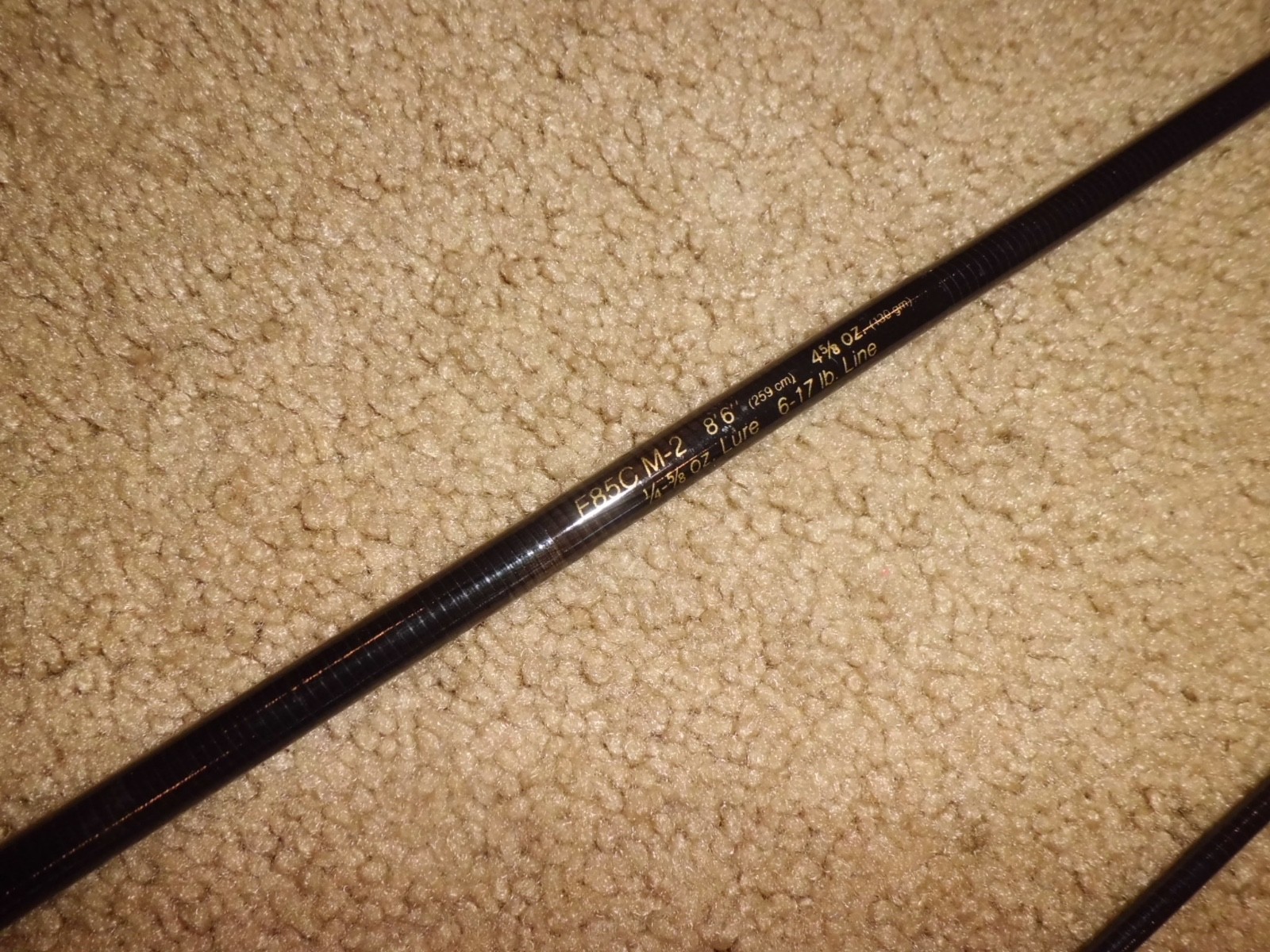 Vintage FENWICK Eagle Graphite E85CM-2 Casting 8’6″ Rod made in USA