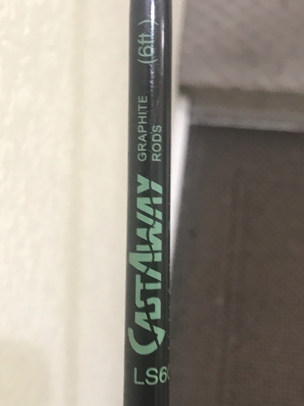 CASTAWAY GRAPHITE RODS LIGHT ACTION SPINNING FISHING ROD LS60 6’FT 6-12LB ONE PC
