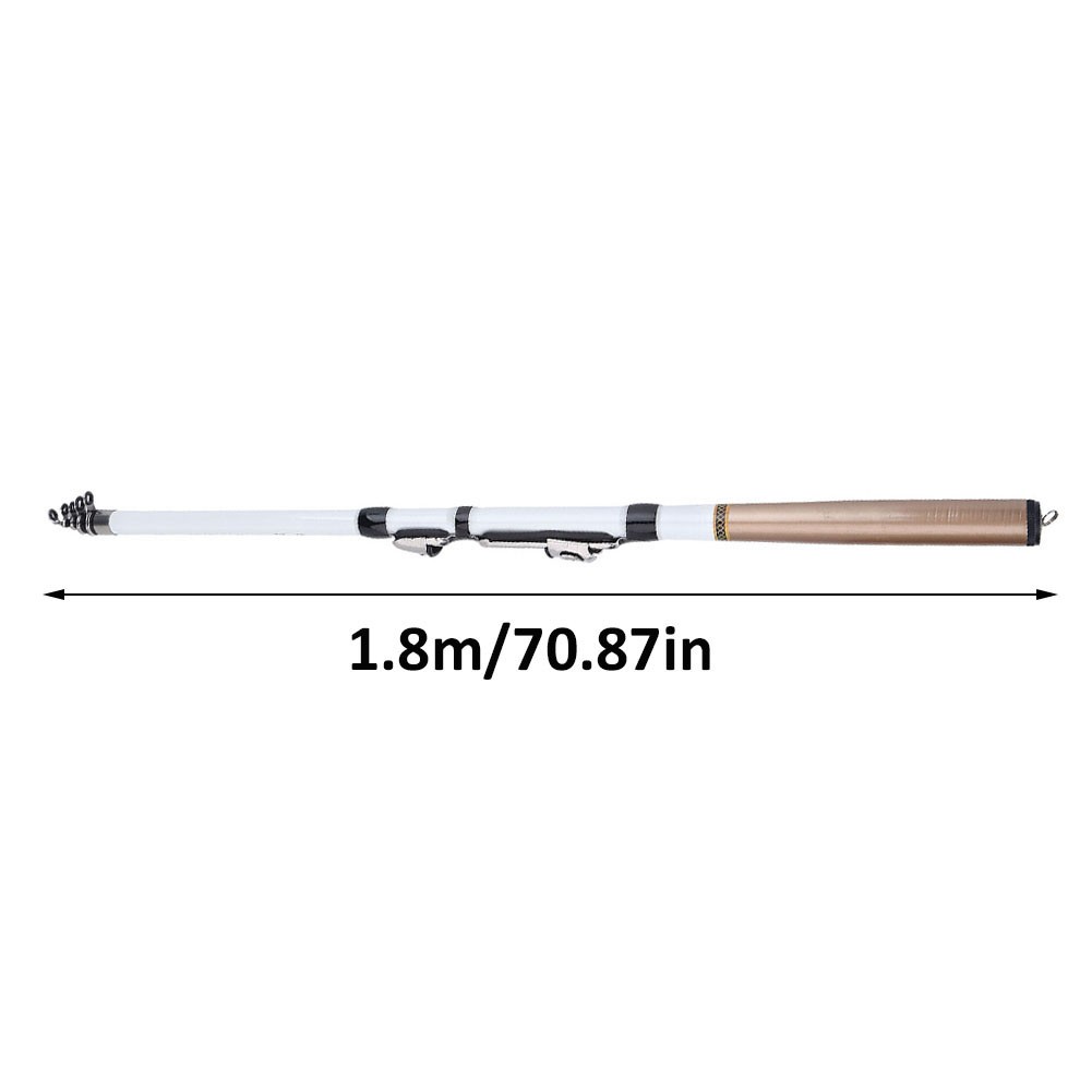 Portable Telescopic Fishing Rod Travel Spinning Fishing Pole Carbon Fiber UYHD