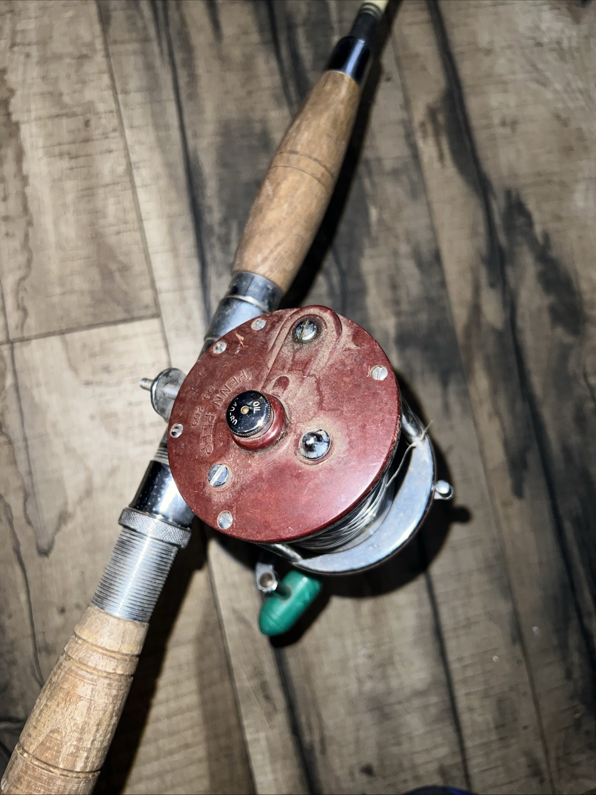 St Croix 7307 Saltwater Fishing Rod 1pc 6.5’ (needs Tip) w/ Penn Peer 209 Reel