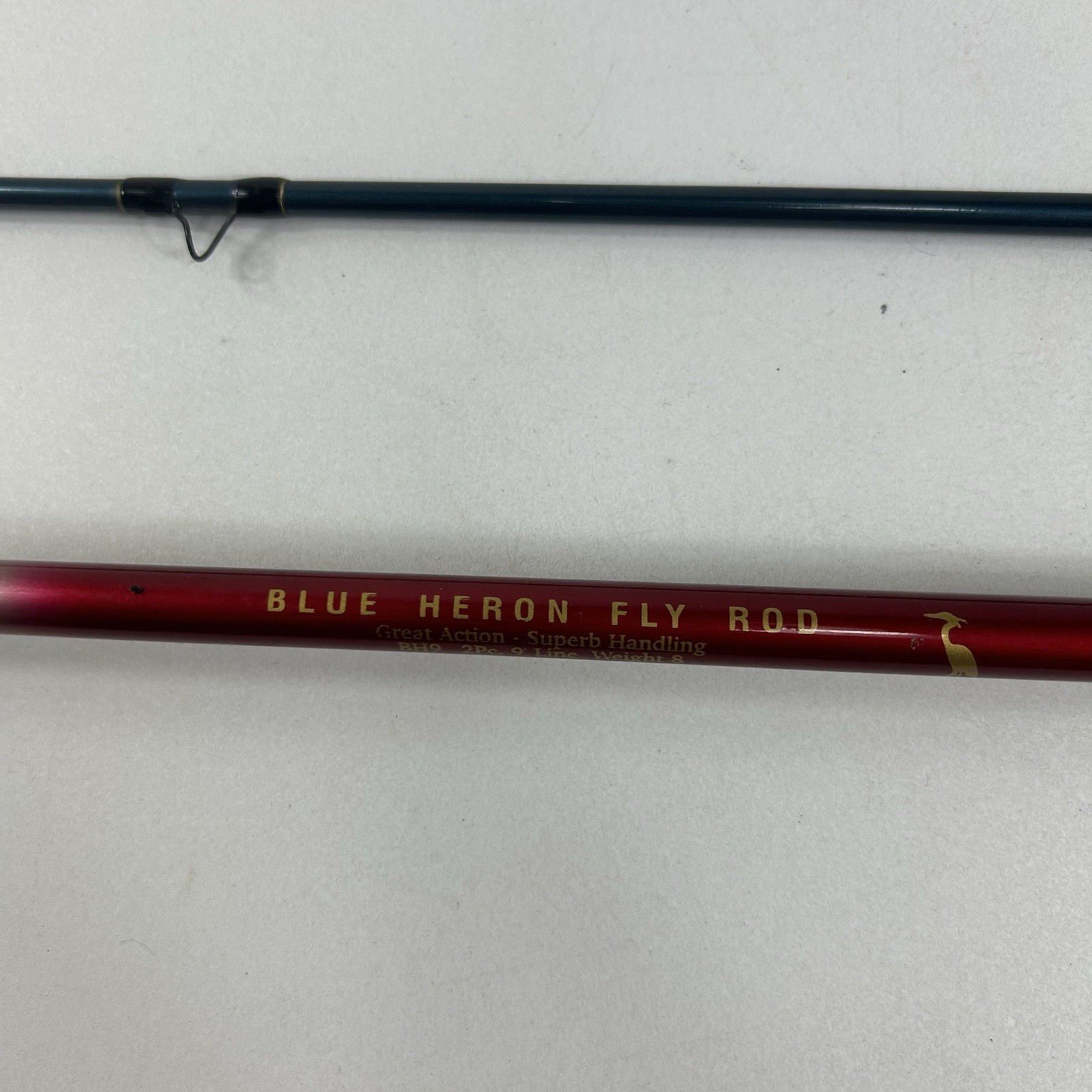 Blue Heron Fly Rod Vintage BH9 Line Weight 8LB 2 piece Fly Fishing Pole