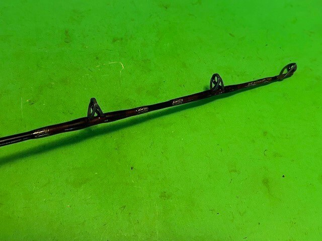 CUSTOM BUILT SABRE 6 FOOT 1 INCH 15 TO 50 POUND CLASS JIG STICK FISHING ROD FUJI
