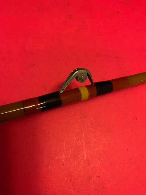 VINTAGE CUSTOM SABRE 6 FOOT 6 INCH 50 TO 100 POUND RATED TROLLING FISHING ROD