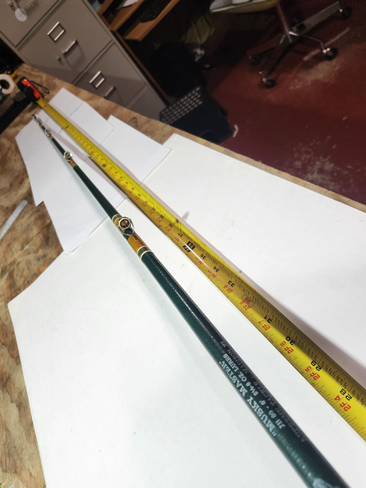 Supreme Rod Co Madison Wi Musky Master Fishing Rod 6′ Vintage