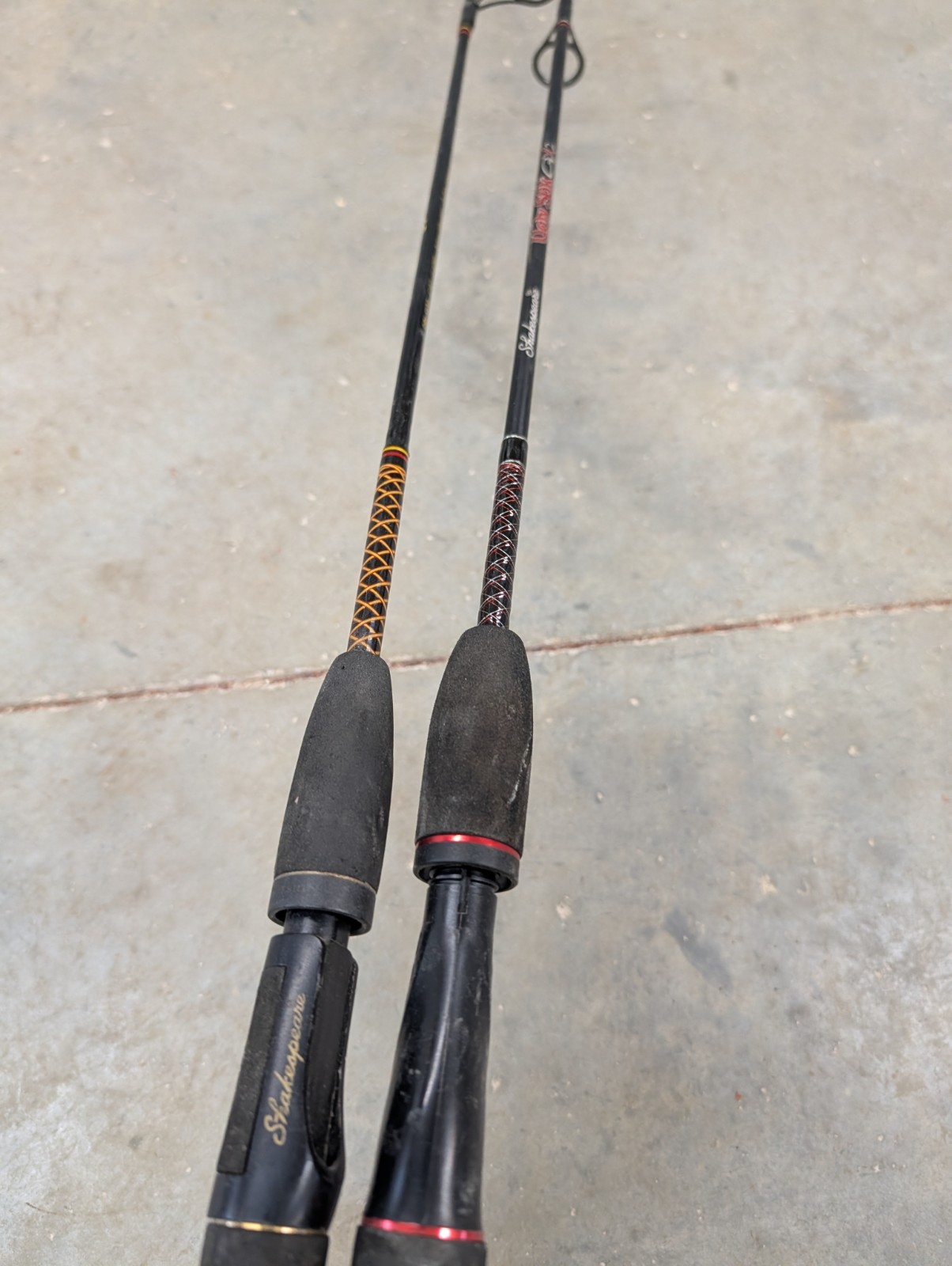 Lot of 2 Shakespeare Ugly Stiks. 5’0 UL GX2 & SPL 1100 4’8″ UL Rods Both 1 Piece
