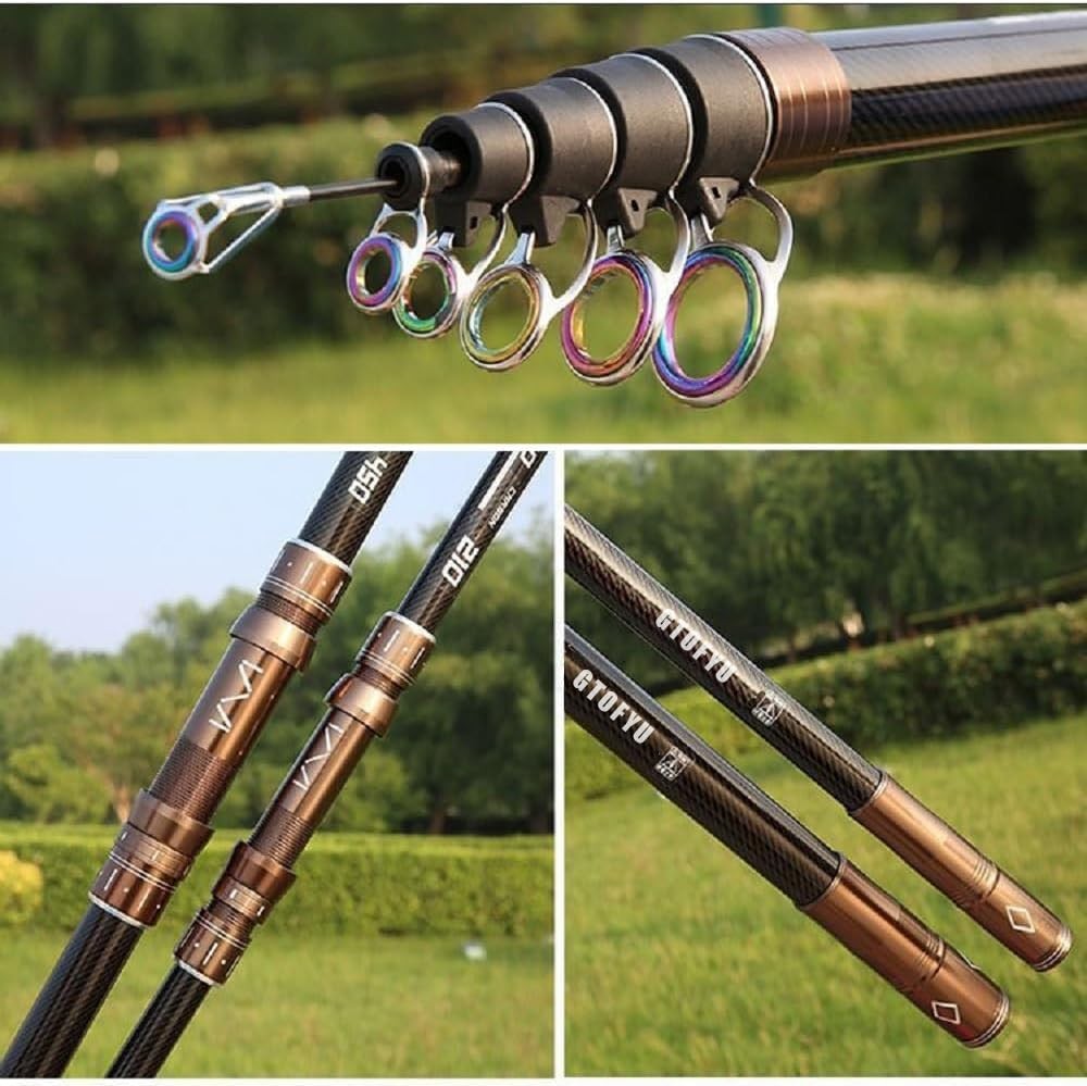 7Ft 9Ft 12Ft 13Ft 14Ft 15Ft Telescopic Fishing Rod Carbon Portable Spinning F…