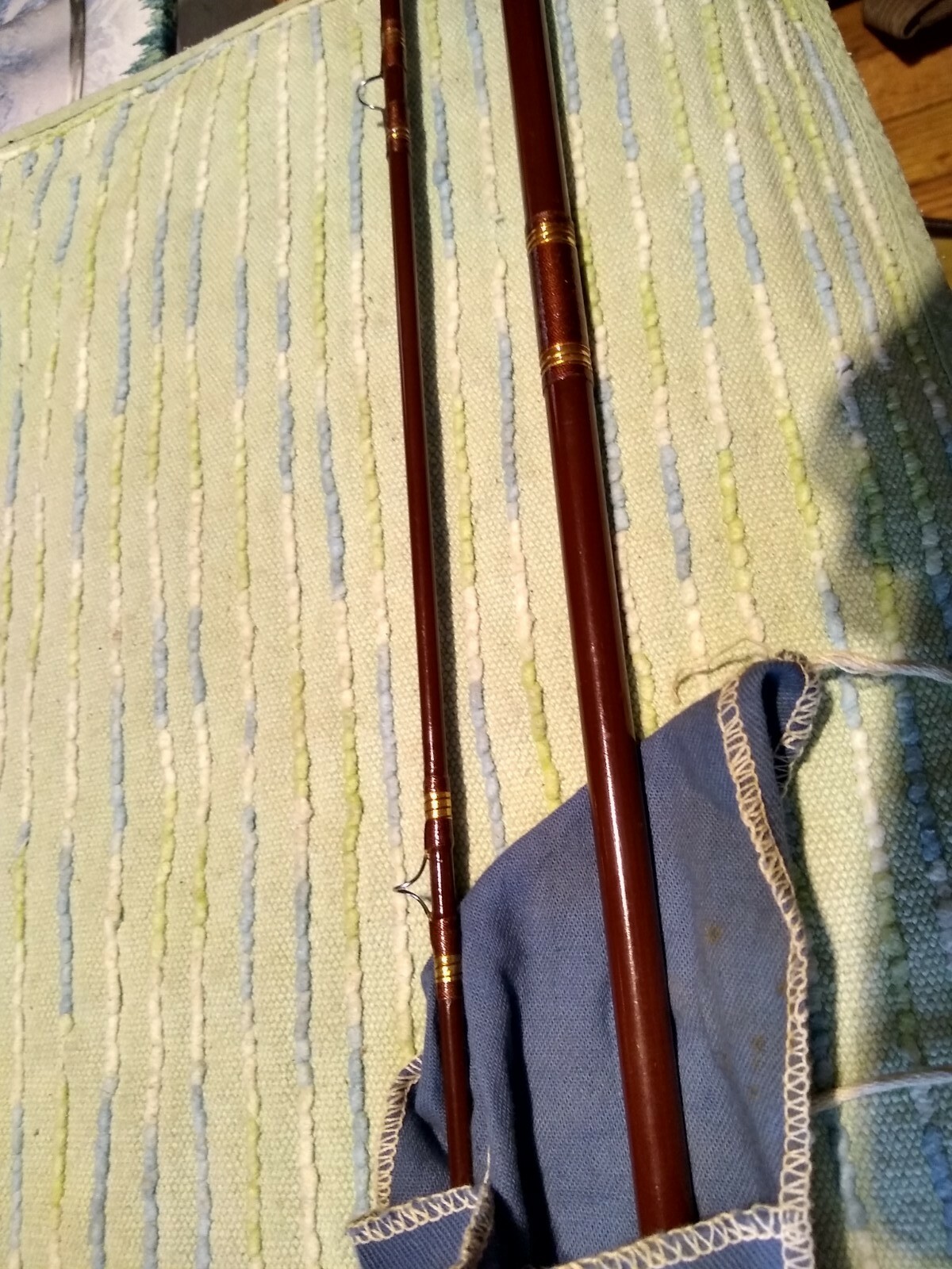 Vintage FeatherWeight 9′ Two Prices Fly Fishing Rod w/ sock near mint