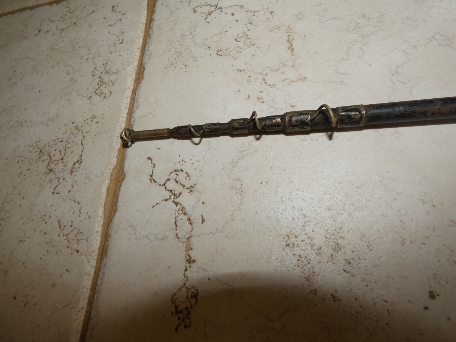 Vintage Homaco Bristol Metal 4 Section Telescopic Fly Fishing Rod 8 1/2 Ft