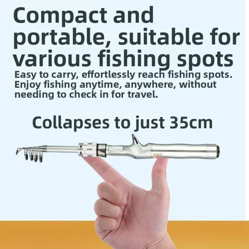 Easy To Carry Portable Fishing Rod Lure Fishing Rod Compact Fishing Rod