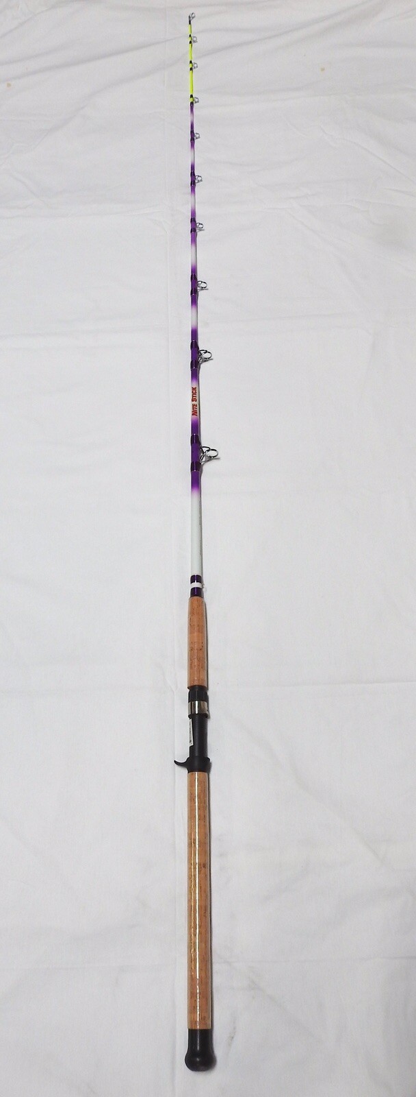 7’6″ 1PC Catfish Casting Rod Purple Overspray