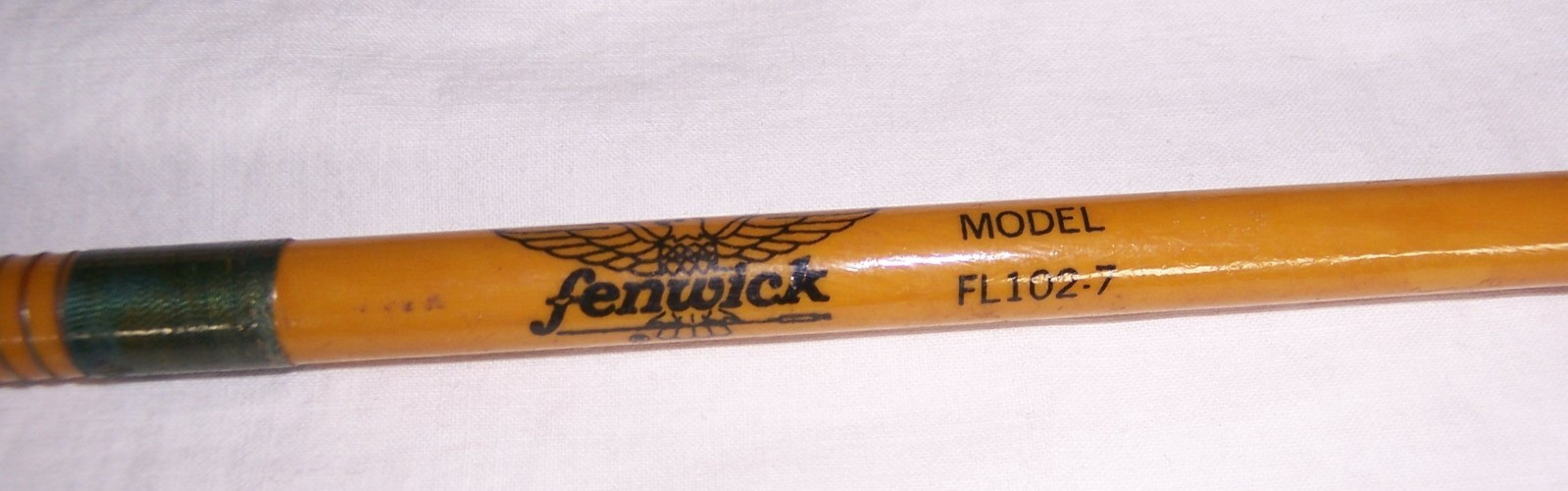 VINTAGE FENWICK FL102-7 GLASS 2 PC FLY ROD 8.5 Ft Stamped To Danny From Don Fern