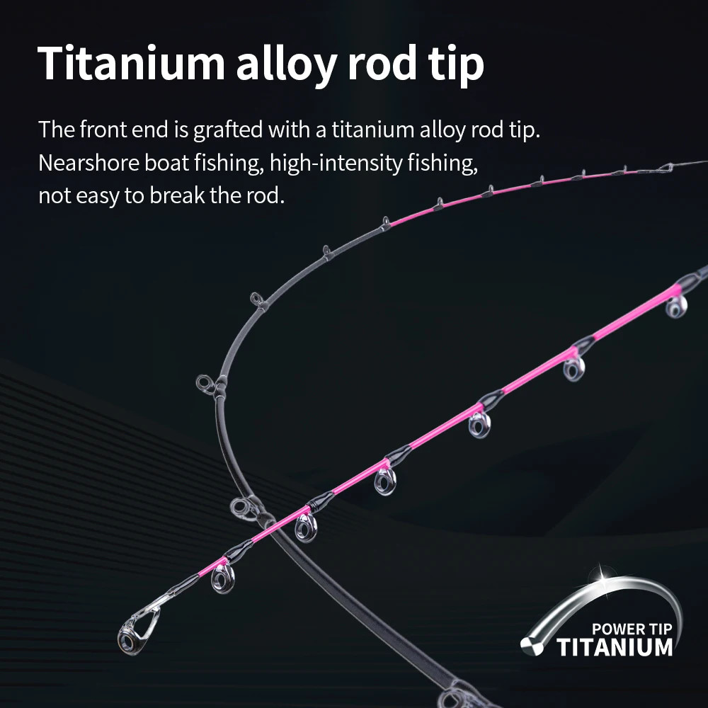Fishing Rod for Casting Jigging Rod 1.7M Slow Jigging Rod Powerful Titanium Tip