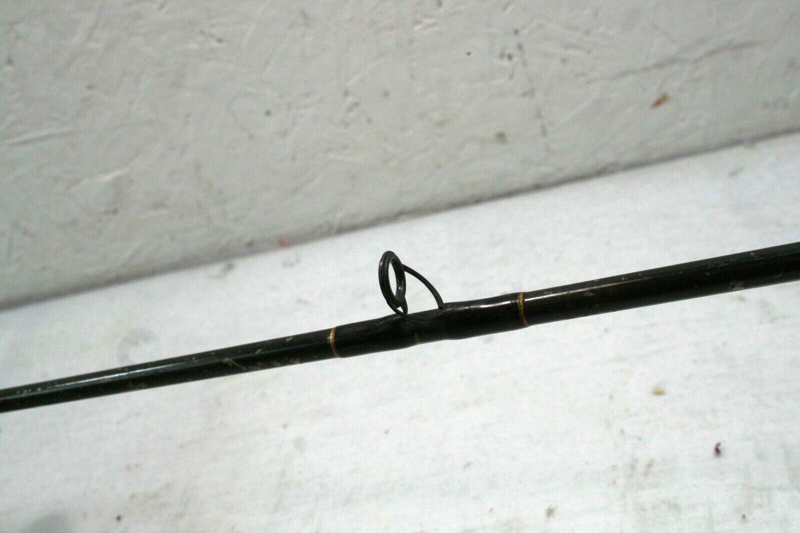 USED VINTAGE UKNOWN BRAND 6′, M,HVY CORK HANDLE GRAPHITE 1 PC FISHING ROD
