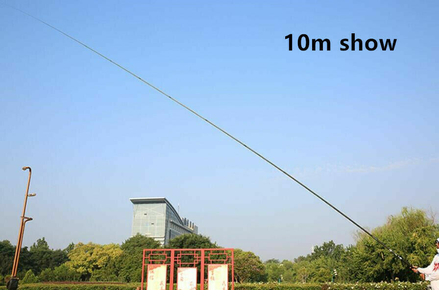 Fishing Rods 8m/9m/10m/11m/12m/13m Telescopic Carbon Fiber Pole Stream Rods Carp