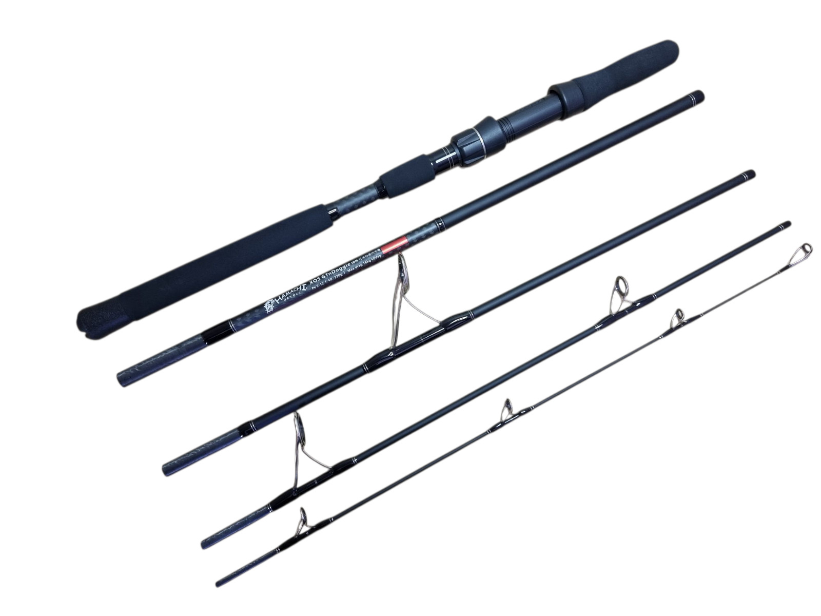 2025 Hamachi XOS GT’n’Doggie 50 – 130lb Popper 9’6 – 5 piece travel fishing rod