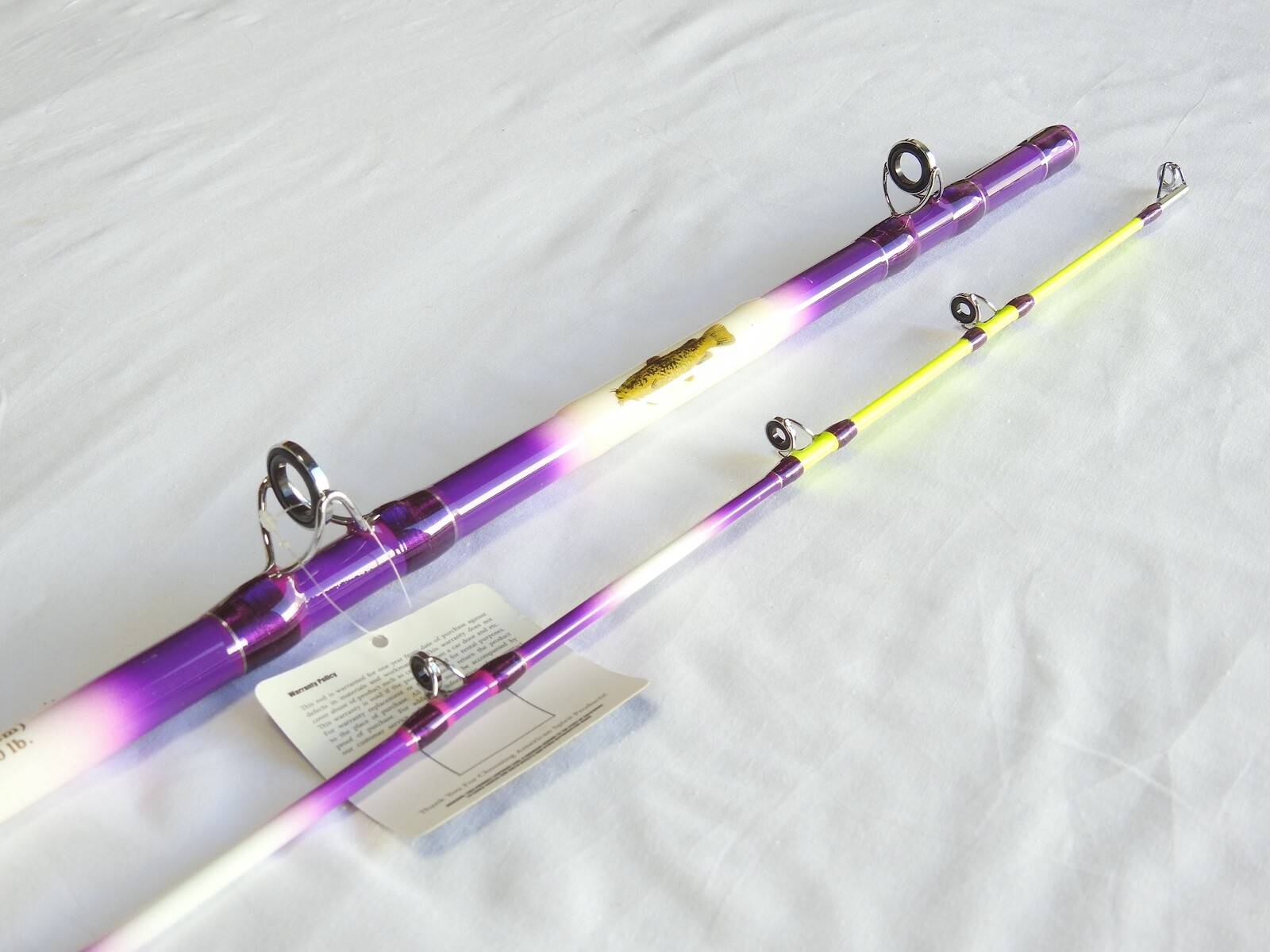 Nite Stick Catfish Casting Rod 9′ 2PC Glow Tip Purple