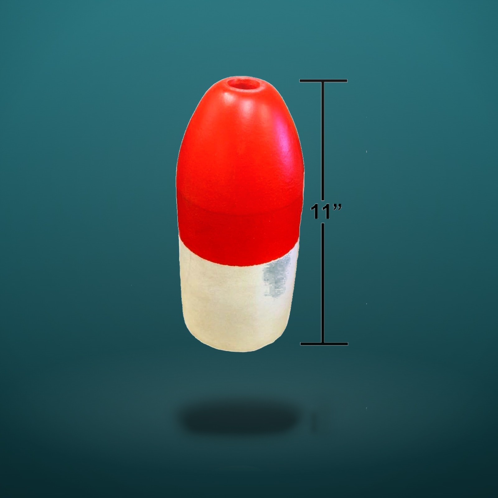 Two 5×11-Inch Floating Buoys in Red/White – Perfect for Crabbing Stability