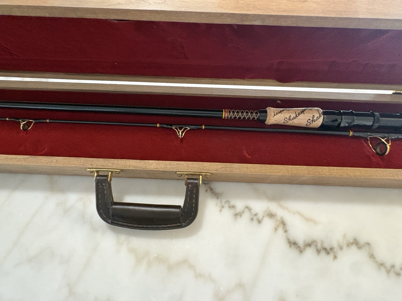 Shakespeare Ugly Stik 10th Anniversary Commemorative Fishing Rod w/ Wooden Case