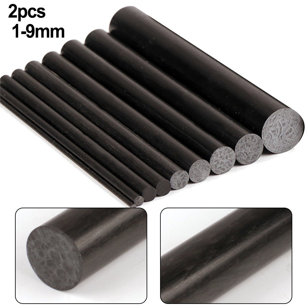 Carbon Fiber Rod Mending Sleeves 1mm-10mm x 10cm for Fishing Rod Restoration