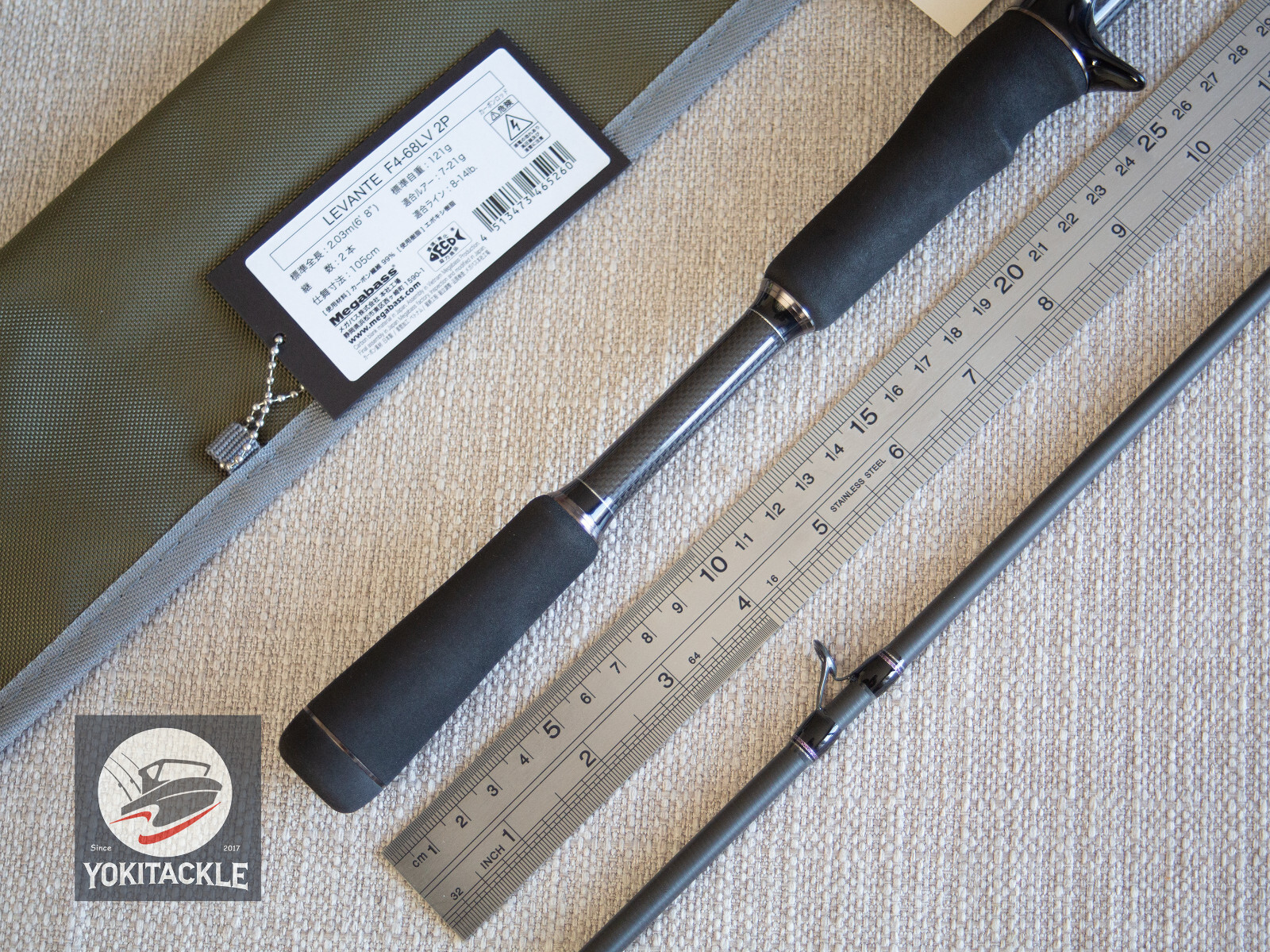 Megabass LEVANTE JP F4-68LV 2P Baitcasting Rod Shipping from JAPAN