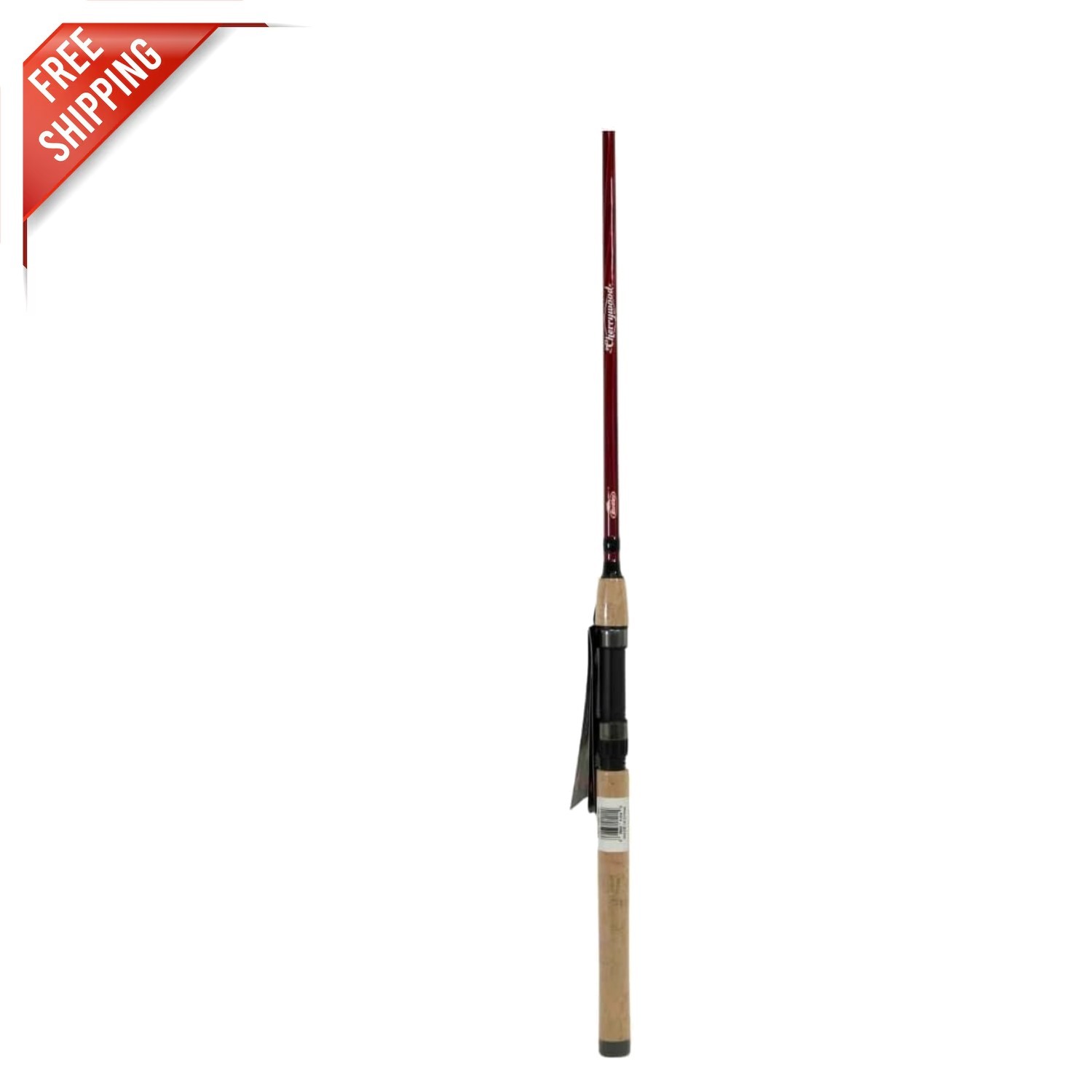 7′ Cherrywood HD Spinning Fishing Rod: Lightweight, Responsive, Ideal for Bass