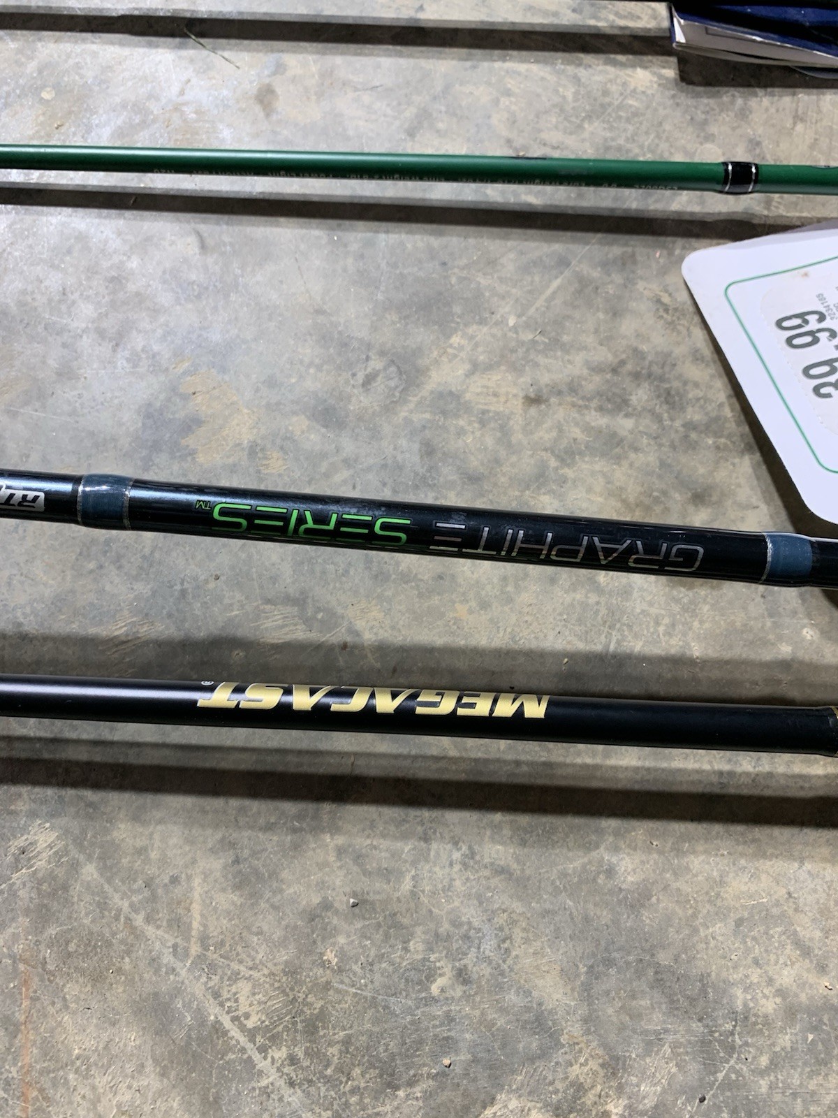 LOT OF 10 BASS PRO SHOPS FISHING RODS (BROKEN)