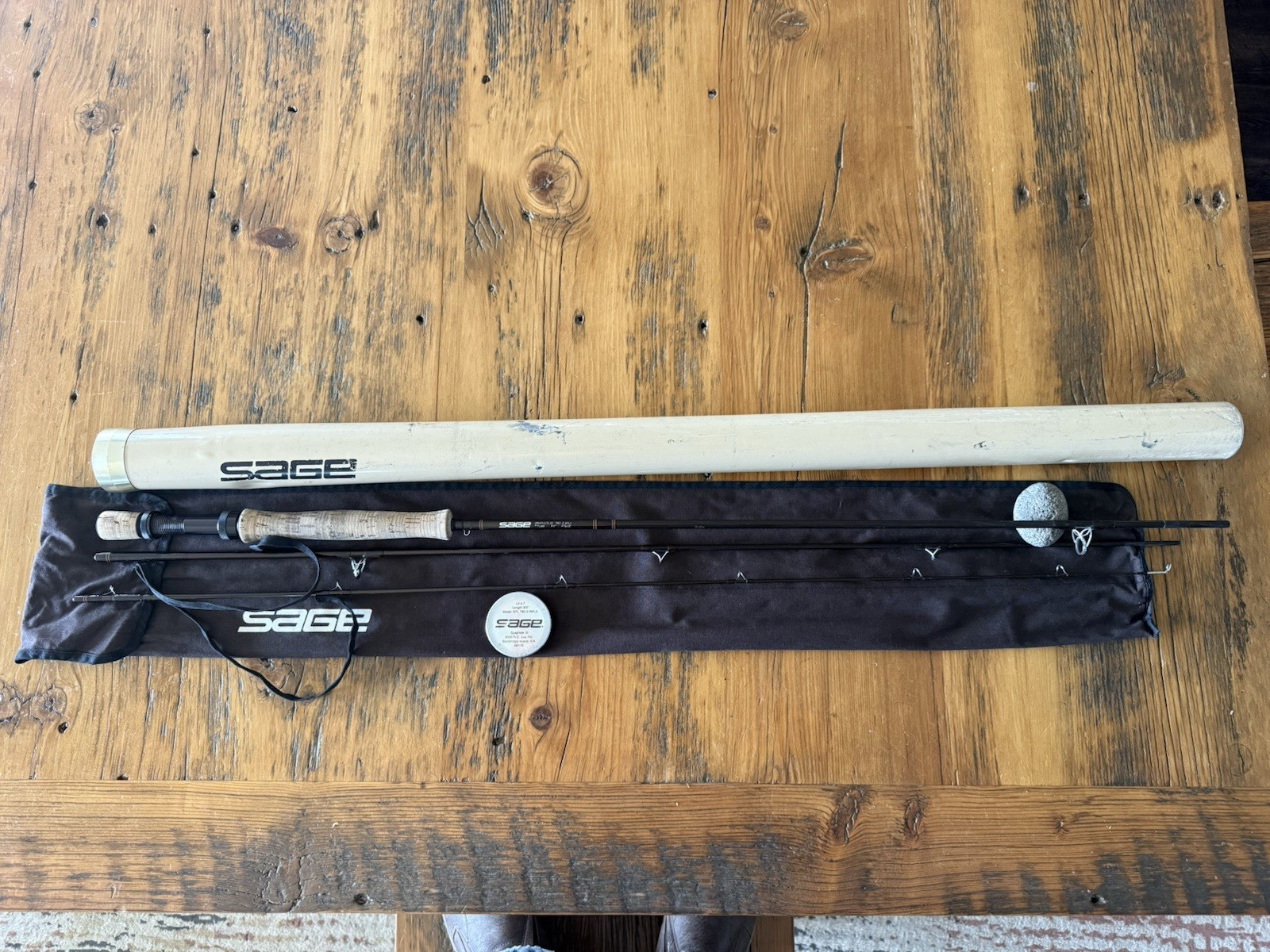 Sage Fly Rod Model GFL 790-3 RPLX Graphic III Ventage 3 Piece Fly Rod