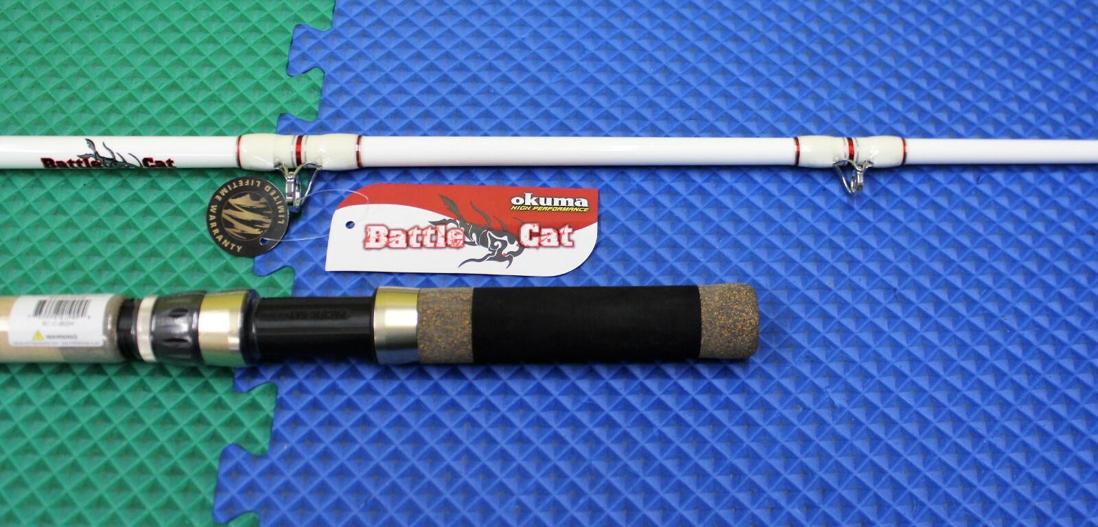 Okuma Battle Cat Catfish Casting Rod 8′ 0″ 2-Piece Heavy BC-C-802H